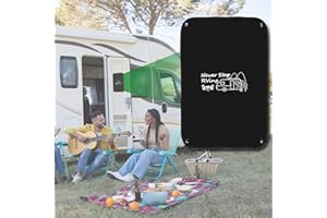RVINGPRO RV Door Window Shade, 16 Inch X 24.75 Inch Camper Door Window Cover, Privacy Protector, UV Rays Protection, Never Stop RVing