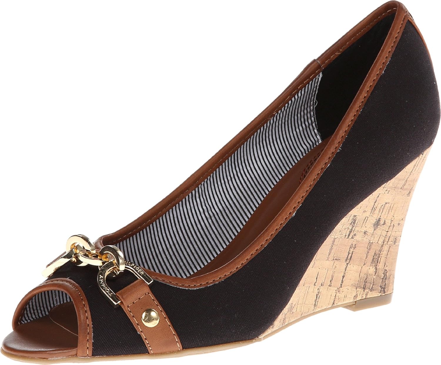 tommy hilfiger cork wedge sandals