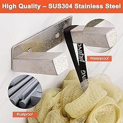 HarJue Bath Towel Hooks, 304 Stainless Steel Robe