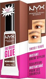 NYX Brow Gel The Brow Glue Tinted Eyebrow Gel Medium Brown 24Hr Hold view 7