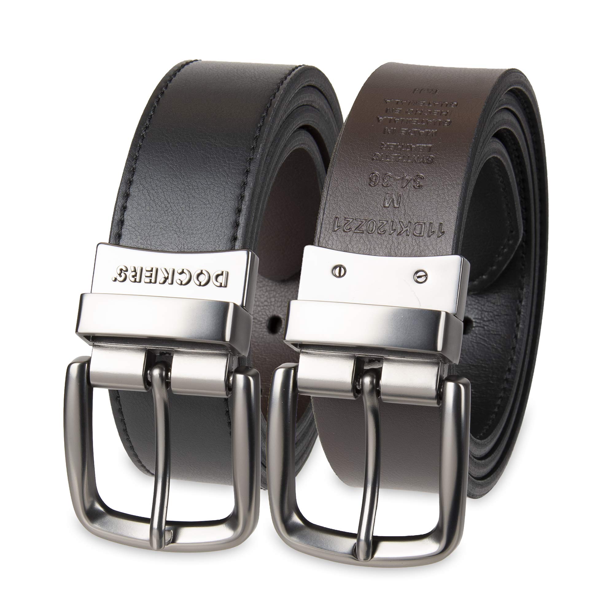 Dockers Men’s Reversible Belt, Black/Brown, Large (38-40)