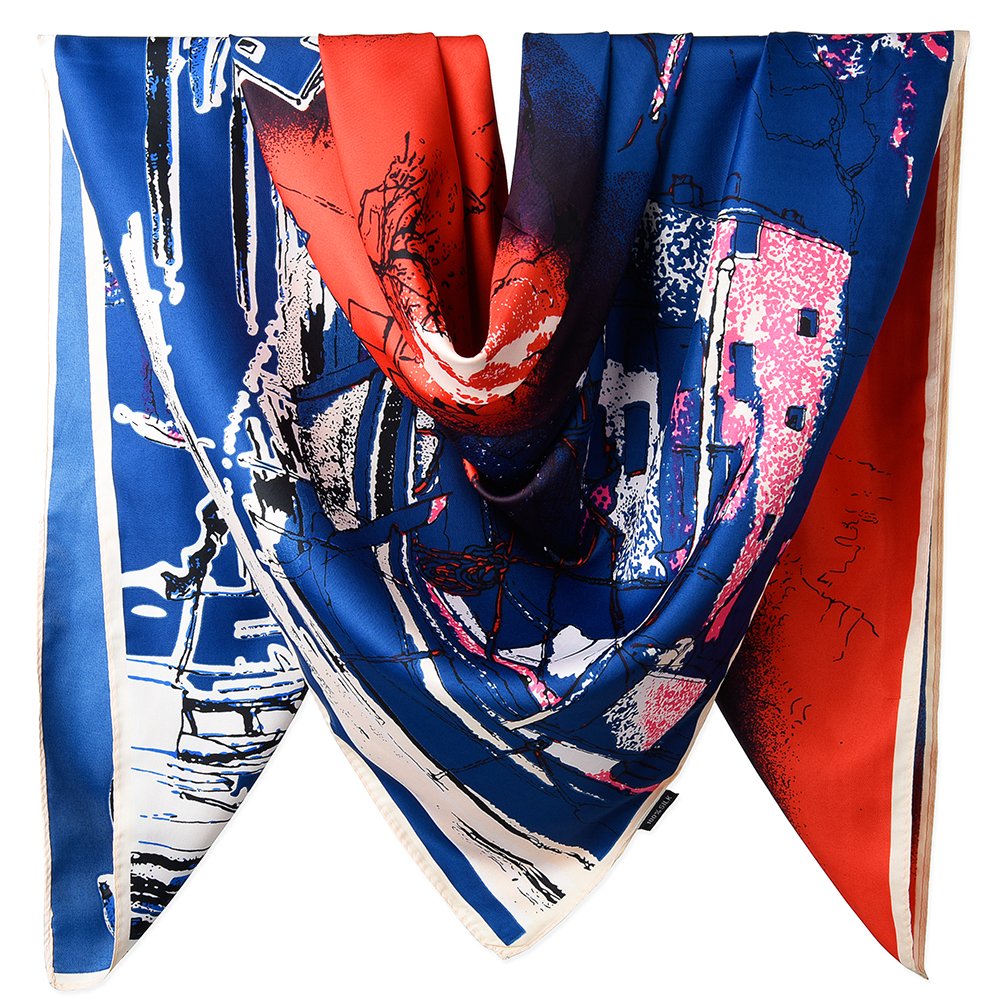 40" Women Twill Satin Polyester Silk Feeling Square Hair Wrapping Square Scarfs 40" Women Twill Satin Polyester Silk Feeling Square Hair Wrapping Square Scarfs
