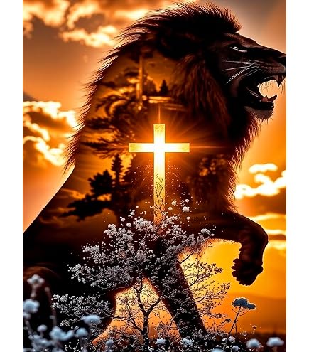 Anuver Lion Diamond Painting Kit For Adults - 5D Full Drill DIY Art, 12x12 Inch, Tiger Design Wall Decor - View #10