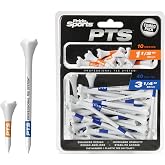 PrideSports PTS Plastic Golf Tees | Combo 50 Pack - 40 3-1/4&rdquo; and 10 1-1/2&rdquo; | #1 Plastic Tee on Tour | The Perfect Tee for Any Hole