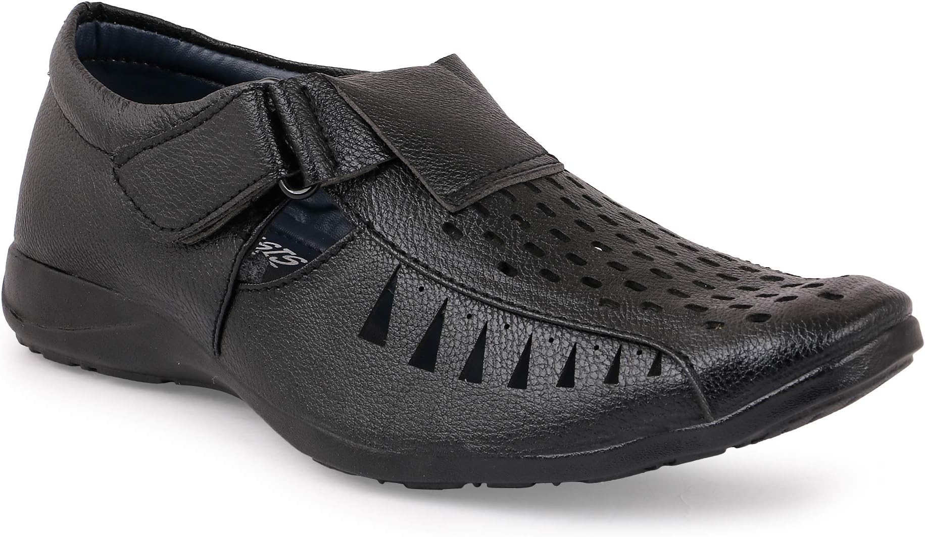 Emosis Mens Loafer Shoe - Synthetic Leather Slip-on Sandal - for Outdoor Formal Office Party Casual Ethnic Daily Use - Available in Tan Brown Black Blue White Color - 413M