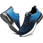 SOGETCH Steel Toe Shoes for Men Women Lightweight Comfortable Work Shoes Indestructible Slip Resistant Safety Shoes for Construction