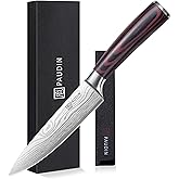 PAUDIN Chef Knife, 6 Inch Sharp Kitchen Knife, High Carbon Stainless Steel Utility Knives with Ergonomic Handle, Small Knifes for Home and Restaurant