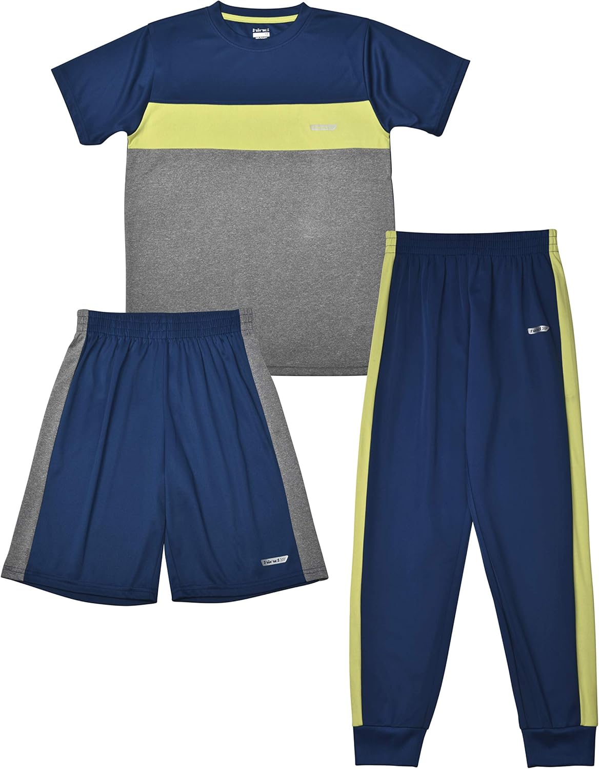 Hind Boys 3-PC Athletic Performance T Shirts, Shorts, and Joggers for Boys: Clothing