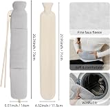 Thimmamma Long Hot Water Bottle 2L with Cover and Pocket 72cm view 5