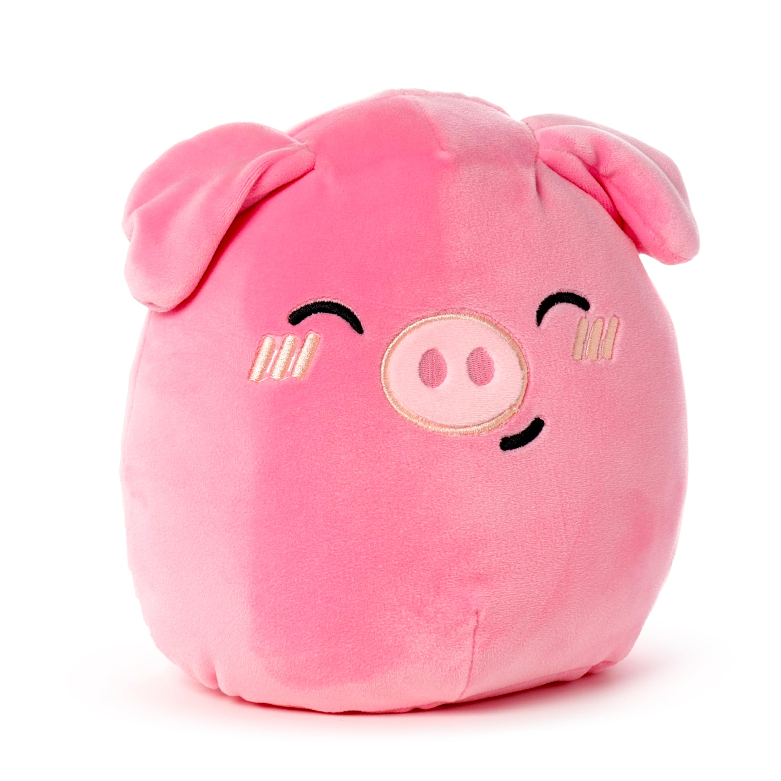 Puckator Squidglys Oliver the Pig Adoramals Farm Plush Toy - Plushies Cute Animal Baby Newborn Kids Toys Stuff Gifts Gift For Girlfriend Cuddly Stuffed Toy Plushie