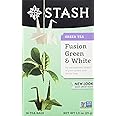 Stash Tea Green & White Fusion Green Tea - Caffeinated, Non-GMO Project Verified Premium Tea with No Artificial Ingredients, 