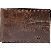 Fossil Men's Leather Slim Minimalist Bifold Front Pocket Wallet for Men