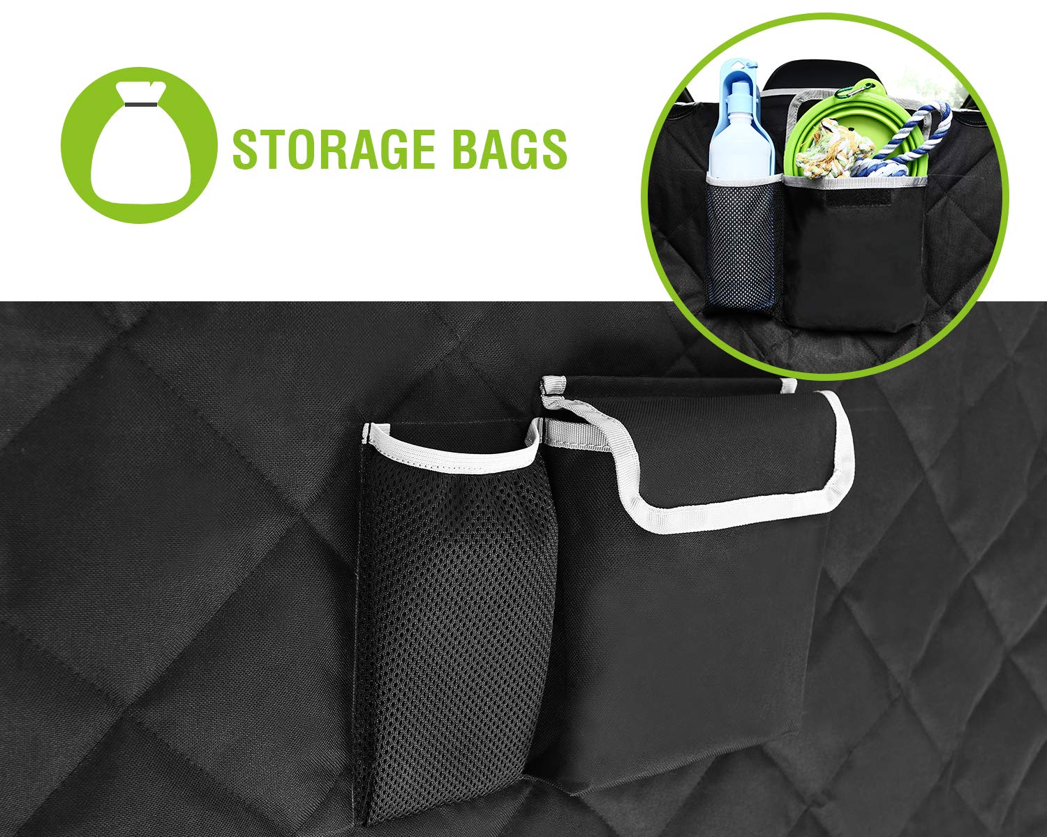 Pecute Car Boot Cover for Dogs, Boot Liner Protector - Waterproof, Washable, Dirt Resistant, Protective Blanket for Cargo Liner, Trunk Travel Blanket for Cars, SUVs, Trucks