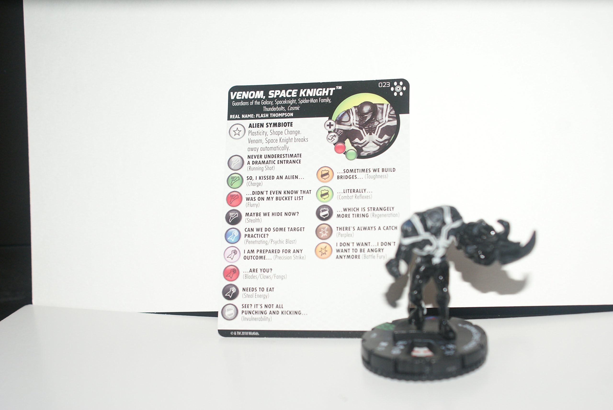 Heroclix Avengers Infinity Set Venom Space Knight #023 Uncommon w/Car