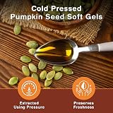 Nutrivo Pumpkin Seed Oil Capsules 3000mg | 120 Soft Gels | UK Made view 6