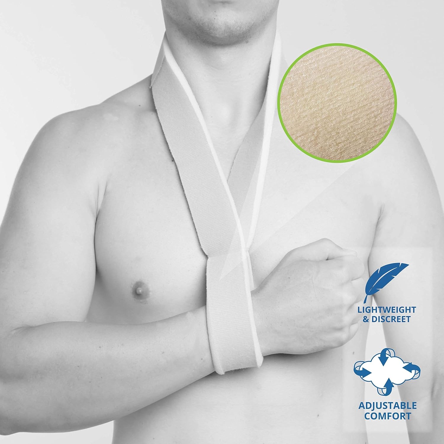 Kedley Foam Arm Sling, Medical Arm Support with Adjustable Strap - Image 3