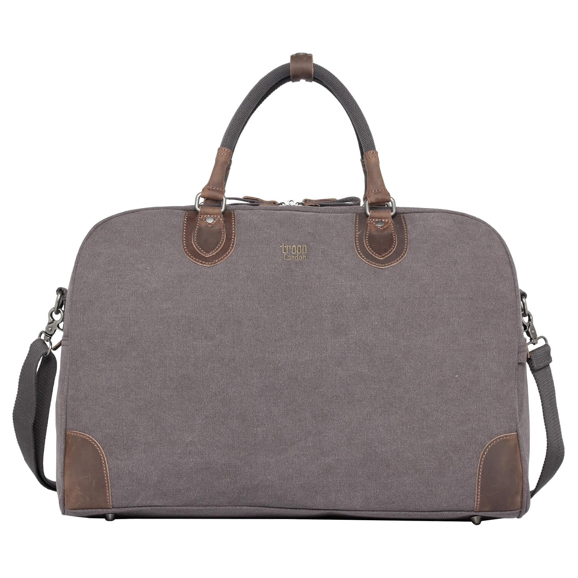 TRP0263 Troop London Classic Canvas Holdall - Large - Charcoal