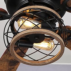 Parrot Uncle Ceiling Fans with Lights and Remote