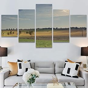 SIGNWIN 5 Panel Canvas Wall Art Modern Art...