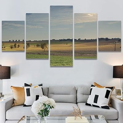 SIGNWIN 5 Panel Canvas Wall Art Modern Art...