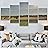 SIGNWIN 5 Panel Canvas Wall Art Modern Art Country Dramatic Global Landscape Multicolor Photography for Home Decorations Ready to Hang - 60"x32"