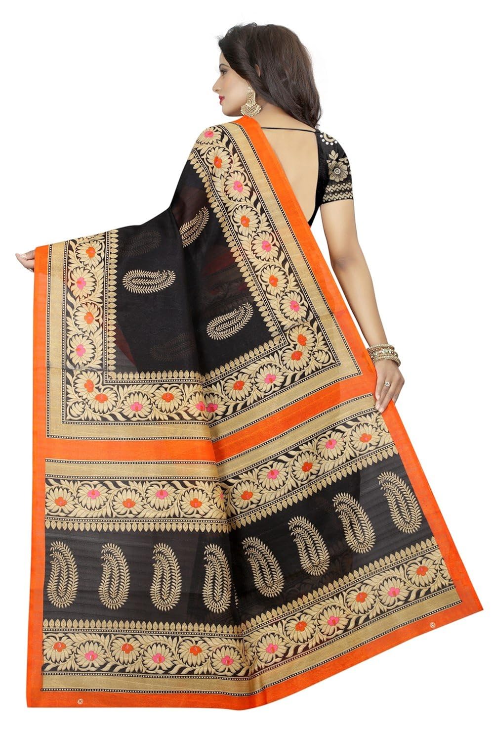 exoriya women cotton saree with blouse piece