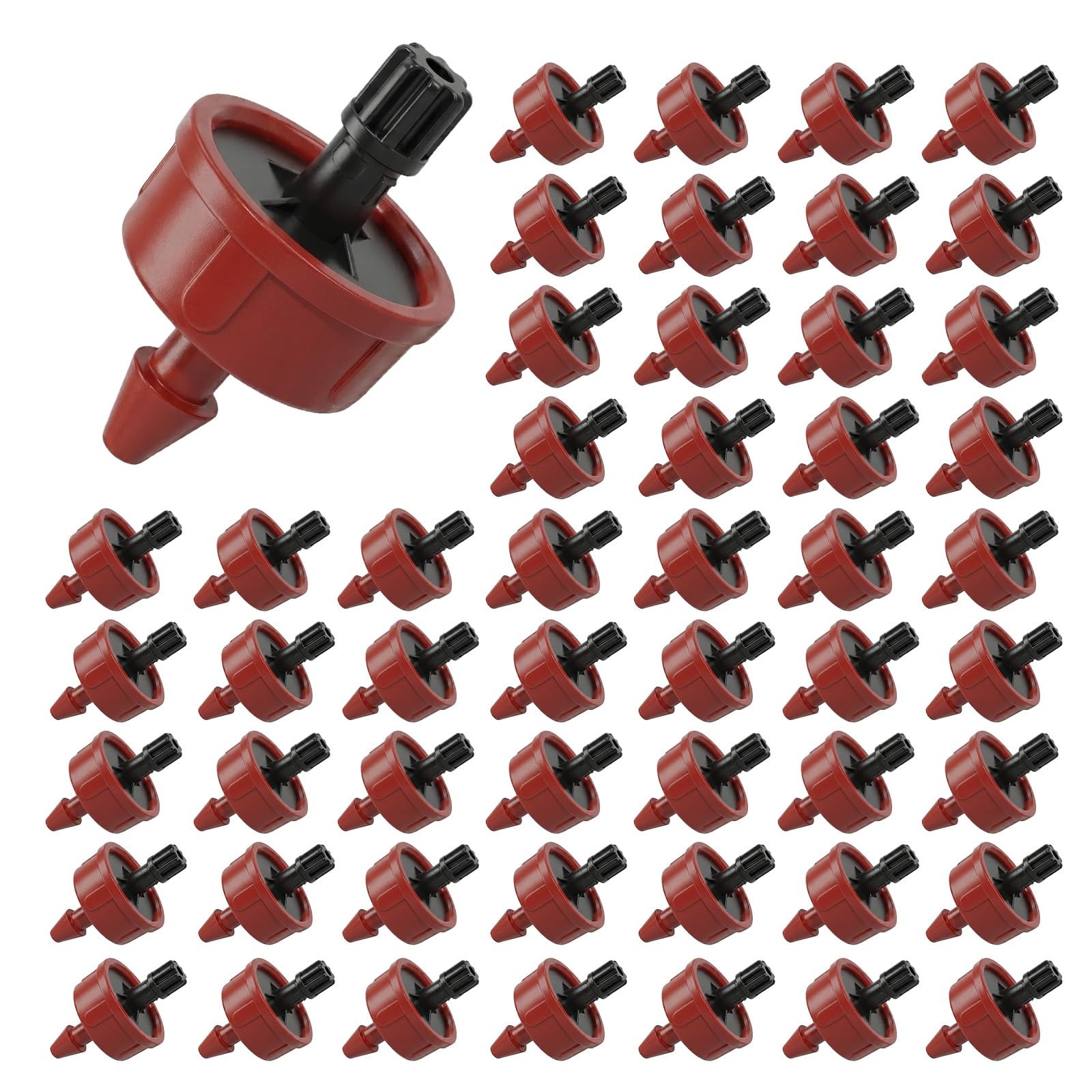 Photo 1 of 1 GPH Pressure Compensating Drippers: 50 Pack Drip Irrigation Spot Drippers Constant Flow Drip Irrigation Emitters Drip Irrigation Parts for Drip Watering System