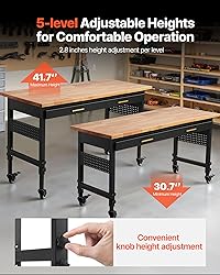 VEVOR Adjustable Workbench, 60-inch Garage