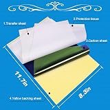 Emalla 30pcs Tattoo Practice Kit 10 Fake Skin 20 Stencil Transfer Paper Training view 3