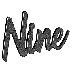 LUCK HOUSE Cursive House Numbers for Outside – 6