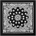 Rothco Trainmen Paisley Bandana – Extra-Large - 27" X 27" - Black
