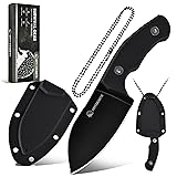 SPITZKANTE 5.5" Tactical Neck Knife P-DA, Mini EDC