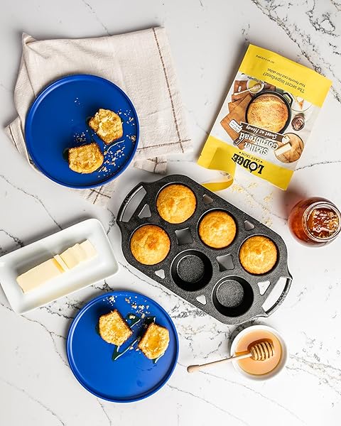 LODGE CAST IRON SKILLET CORNBREAD – EASY TO BAKE 17.4 OZ – SWEET AS HONEY