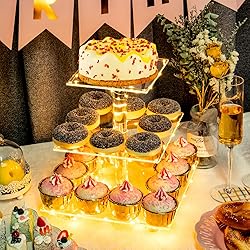 Cupcake Display Stand, 3 tier Cupcake Tower for 24