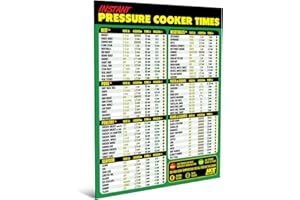 AKS MAGNETS Instant Pot Magnetic Cheat Sheet - Extra Large Easy to Read 8.5” x 11” Pressure Cooker Kitchen Accessory - Instapot Cooking Times Quick Reference Guide Fridge Magnet - Cook Healthy & Tasty Meals Fast