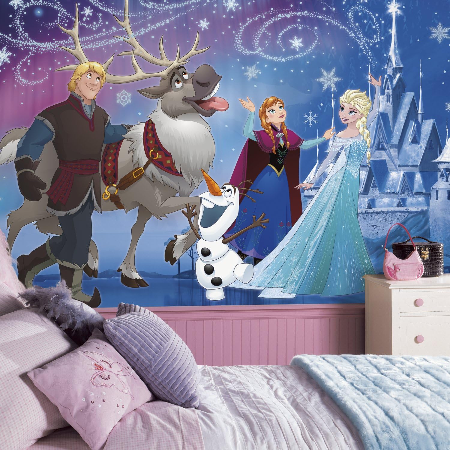 Muurstickers Disney Frozen Anna Elsa Spring Time Removable