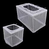 NAFJYR 2 Pcs Fish Breeder Incubator Mesh Box, Breeding Box for Fish Tank with Suction Cup
