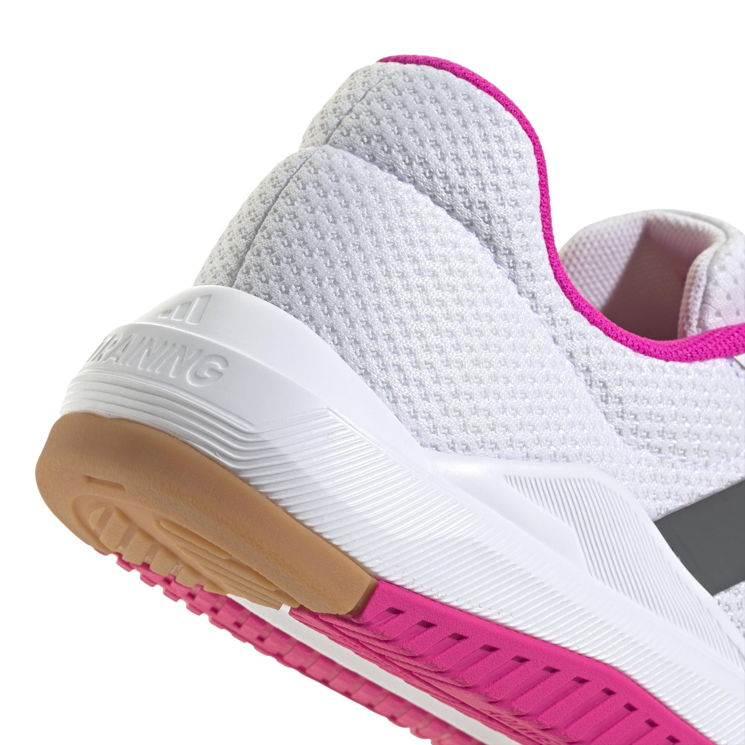 adidas Damen Dropset Base Training Shoes, Cloud White/Grey Five/Shock Pink, 45 1/3 EU 5