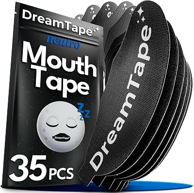 ® Mouth Tape 35 uds Premium – Cinta Bucal para Dormir – Mouth Tape for Sleeping – Reduce ronquidos, boca cerrada, tiras bucales para dormir, parche boca dormir – pegatinas para no roncar