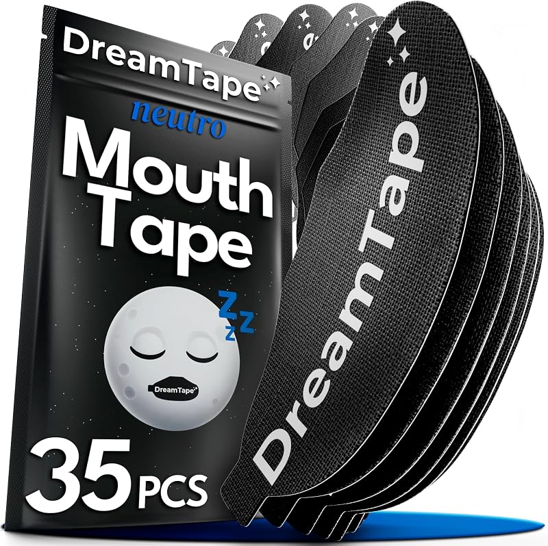 ® Mouth Tape 35 uds Premium – Cinta Bucal para Dormir – Mouth Tape for Sleeping – Reduce ronquidos, boca cerrada, tiras bucales para dormir, parche boca dormir – pegatinas para no roncar