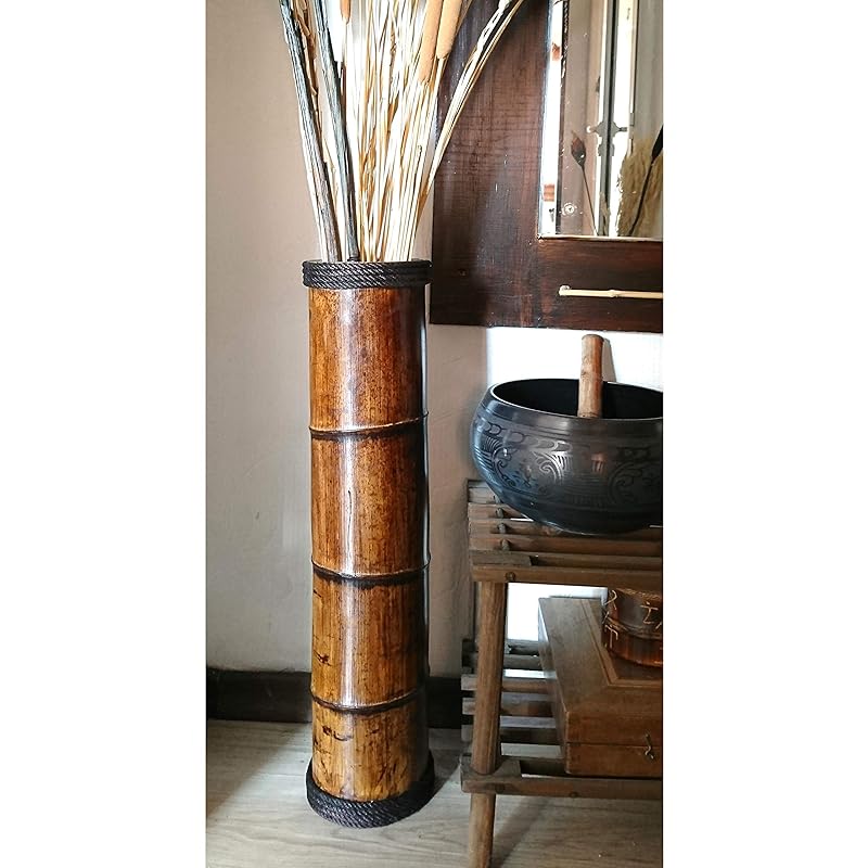 Amazon.com: Floor Vase Made From Bamboo Wood Available In Different