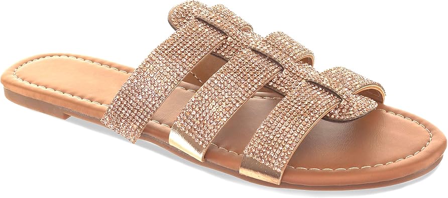 olivia miller rhinestone sandals