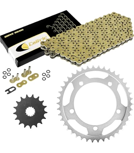 ギャイア　金　セット Amazon.com: Caltric Drive Chain and Sprockets Compatible with