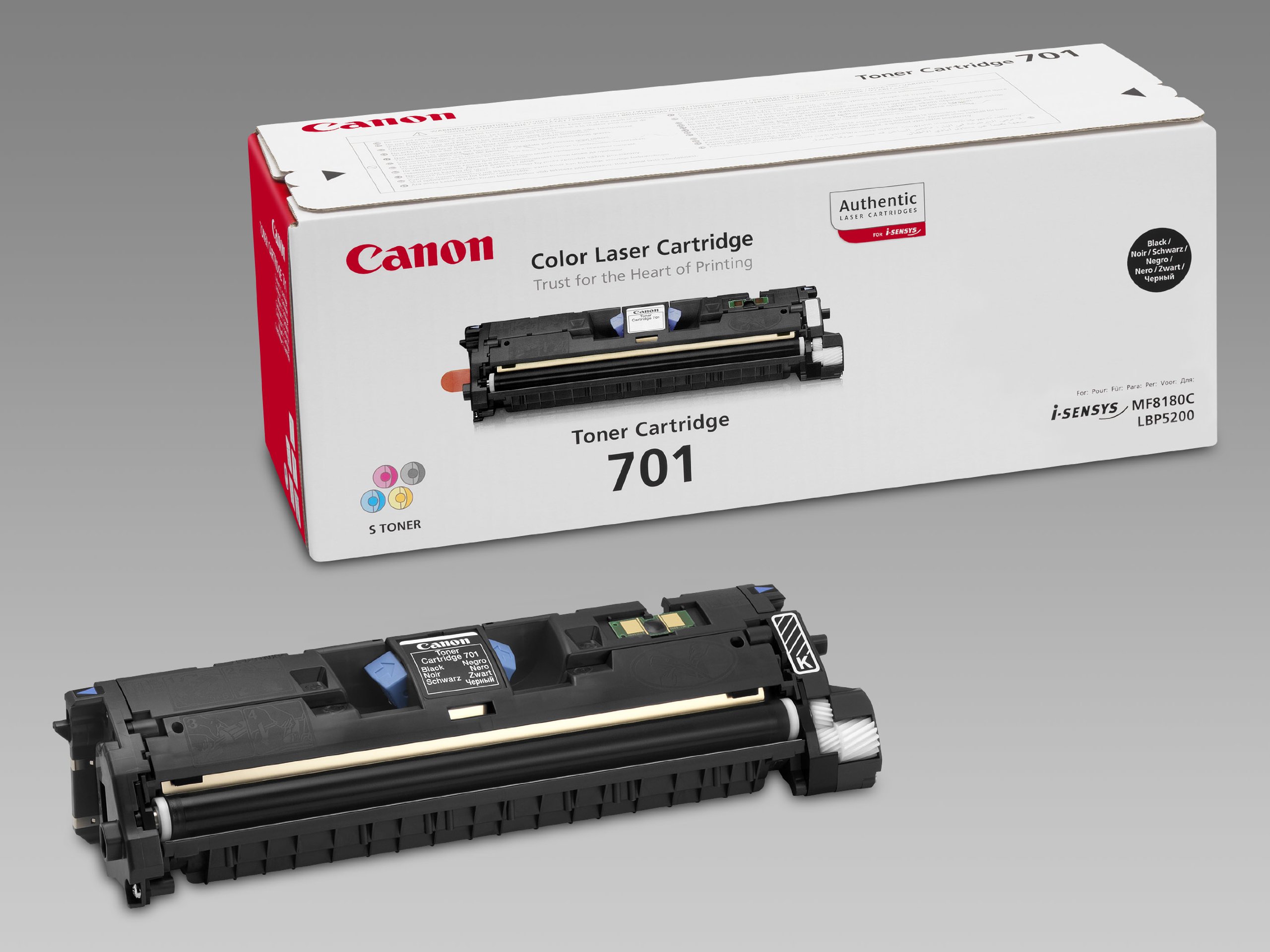 Canon 701 CRG 701 CRG701 BK CRG701BK 9287A003 colour laser cartridge - 1 x black MF8180 MF8180C LBP5200 MF 8180 MF 8180C LBP 5200