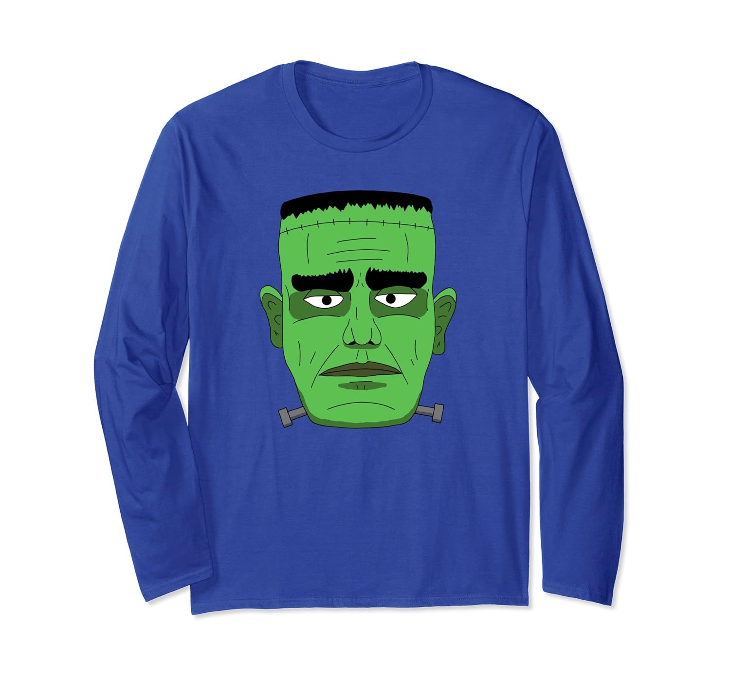 Frankenstein Graphic Halloween Costume Long Sleeve Shirt-Rose