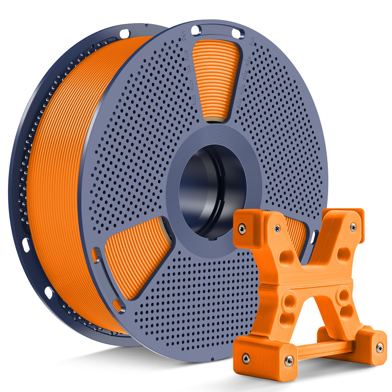 Photo 1 of PETG Filament 1.75mm - 1kg(2.2lbs) SUNLU PETG 3D Printer Filament, Reusable Spool Compatible with Bambulab Refill Filament, 1.75mm Dimensional Accuracy +/- 0.02mm, Orange