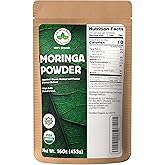U.S. Wellness Naturals Moringa Powder 1LB (16Oz) 100% Certified Organic| 100% Pure Moringa Leaf NO Stems| - Raw from India | Smoothies | Drinks | Tea | Recipes - Resealable Bag