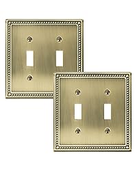 TREEWELL 2-Pack Double Toggle Light Switch Cover