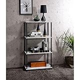 Nypho Antique White & Black Finish Metal