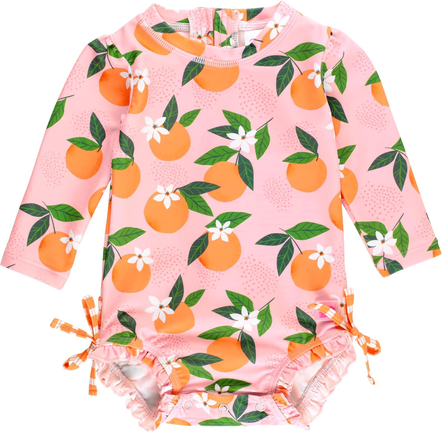 Adorable Floral Sun-Safe Rash Guard for Baby Girls